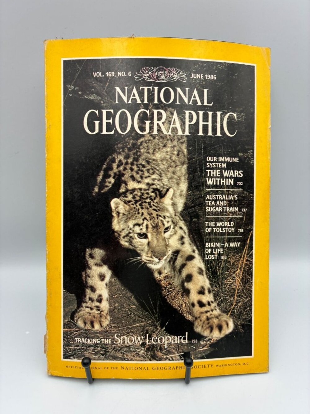 National Geographic Vol. 169 No. 6 June 1986 Tracking The Snow Leopard Good